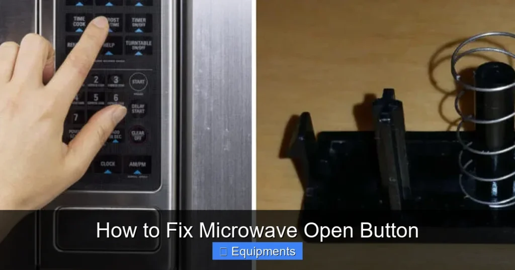 How to Fix Microwave Open Button