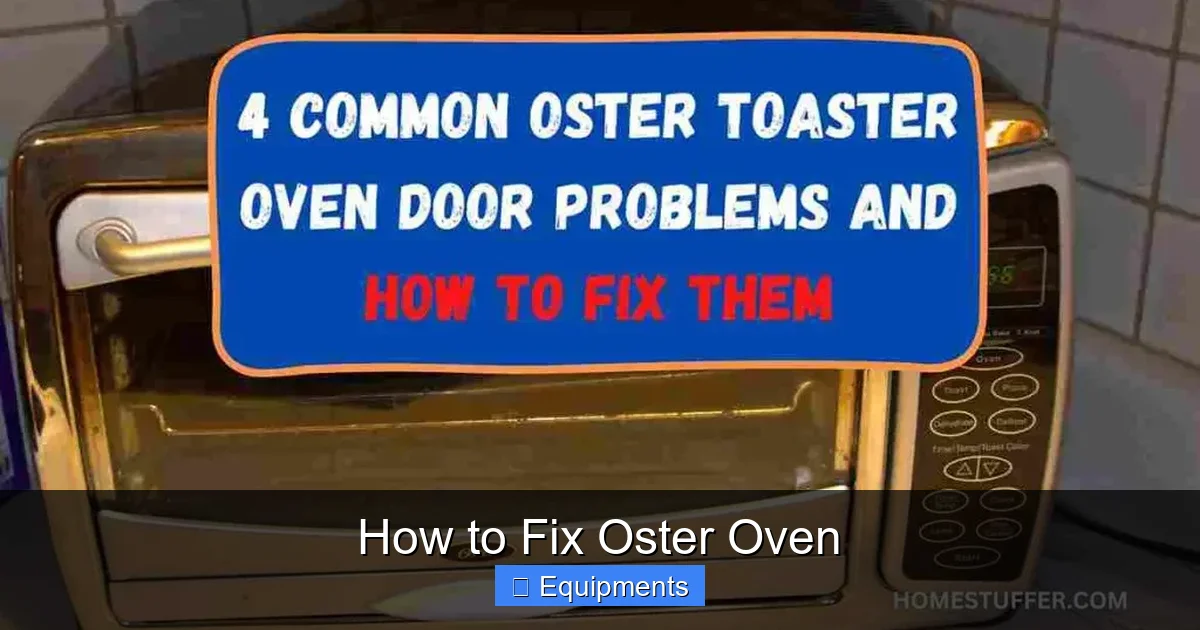 How to Fix Oster Oven