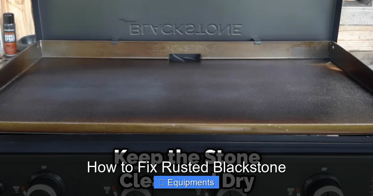 How to Fix Rusted Blackstone