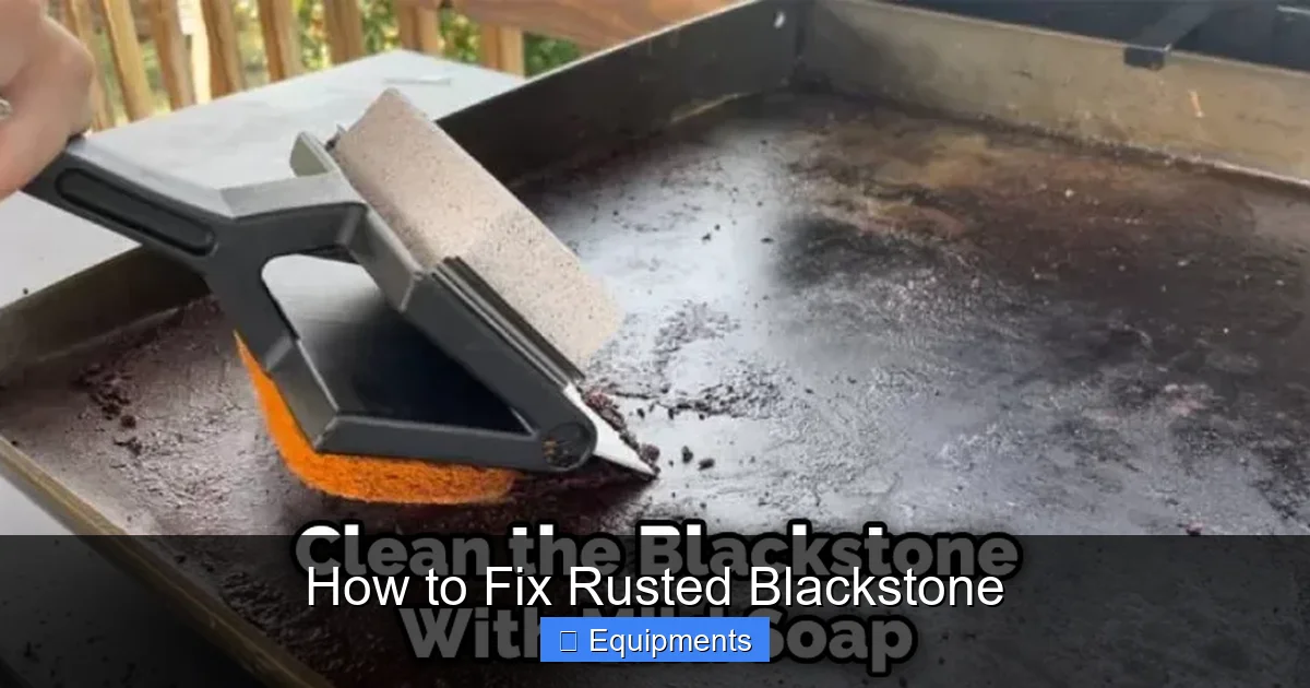 How to Fix Rusted Blackstone