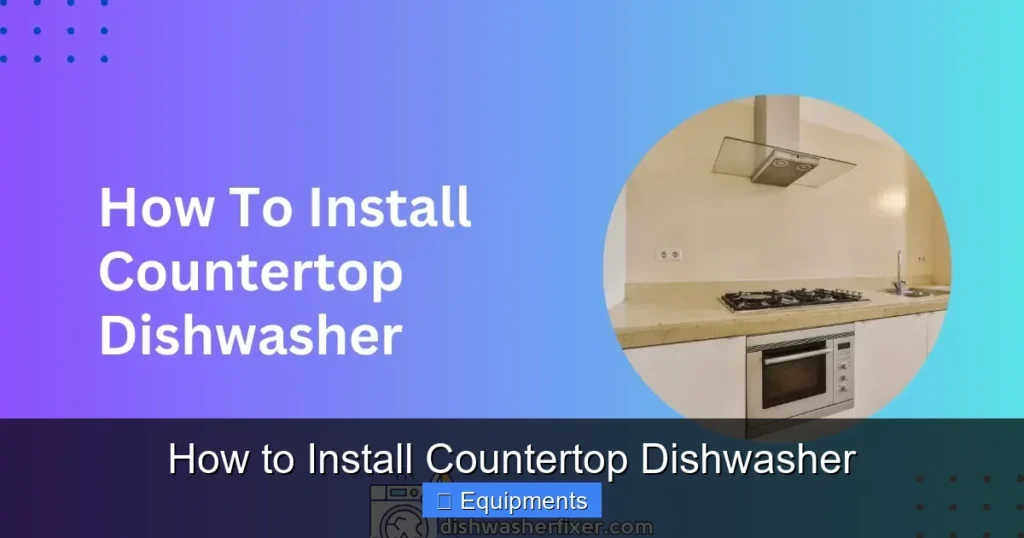 How to Install Countertop Dishwasher