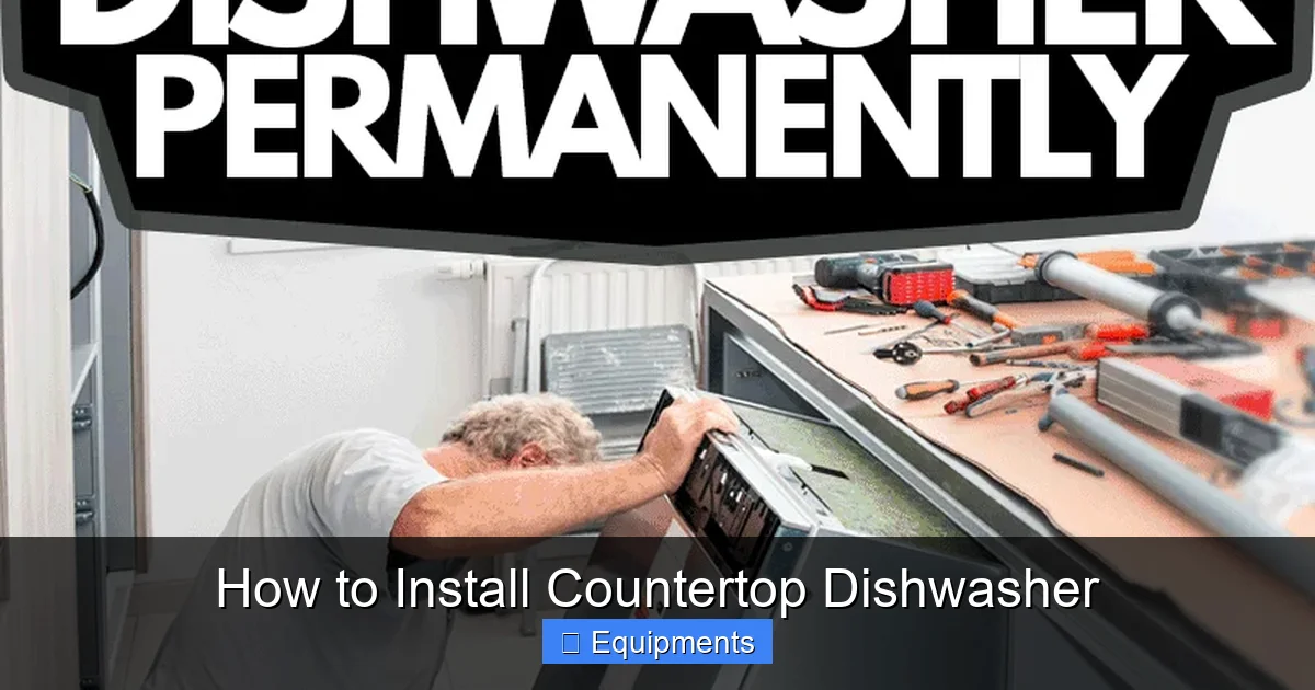 How to Install Countertop Dishwasher