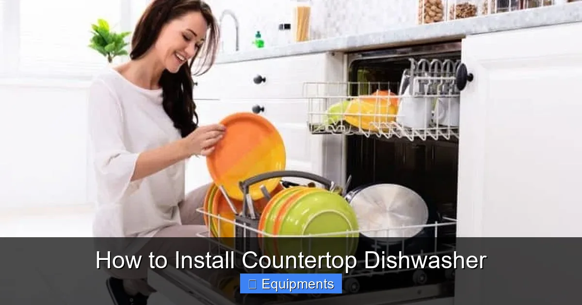 How to Install Countertop Dishwasher