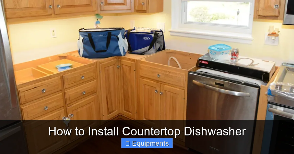 How to Install Countertop Dishwasher