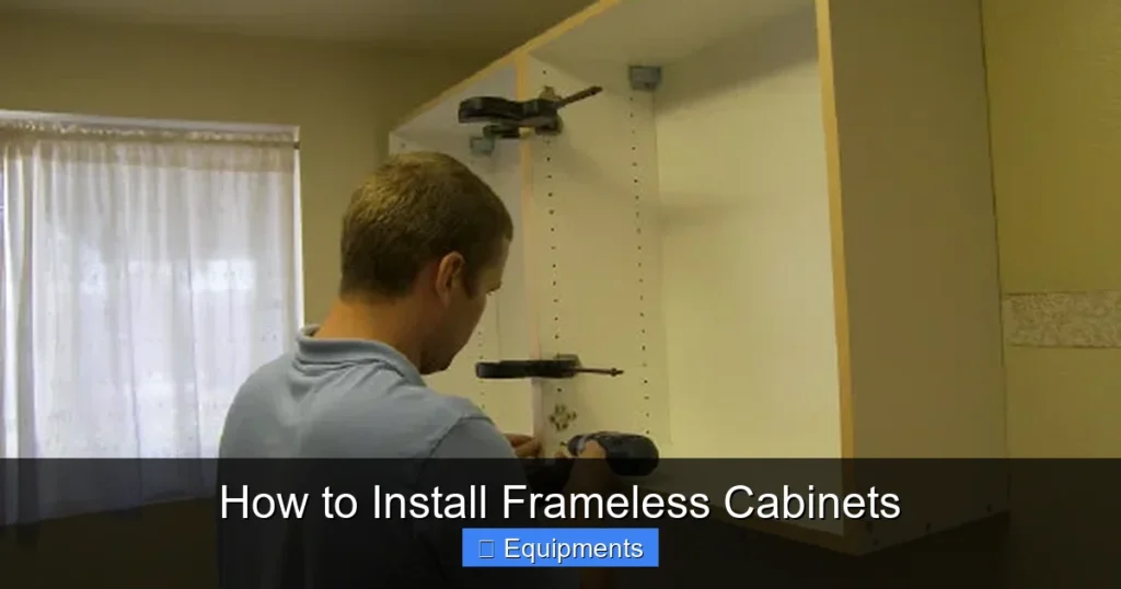 How to Install Frameless Cabinets
