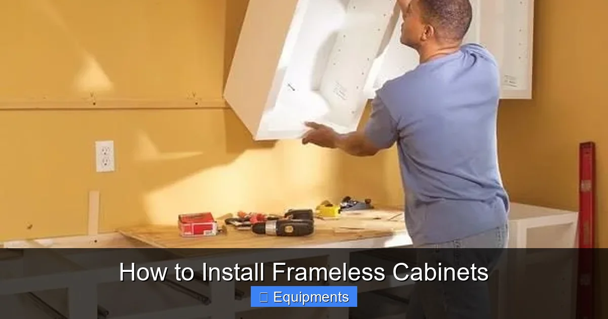 How to Install Frameless Cabinets