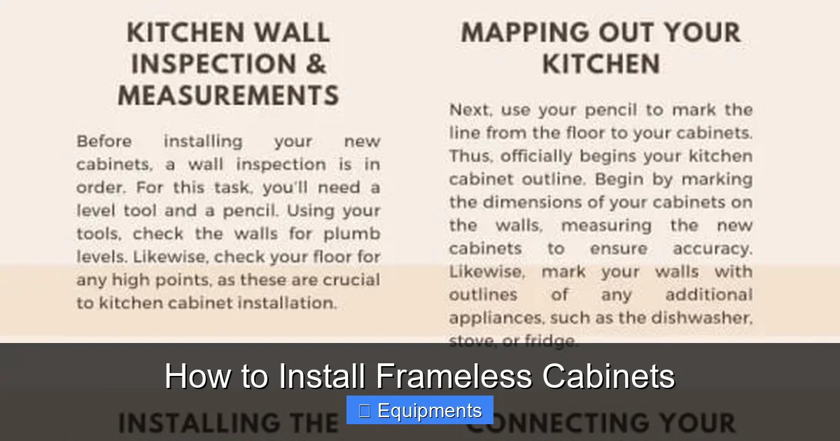 How to Install Frameless Cabinets
