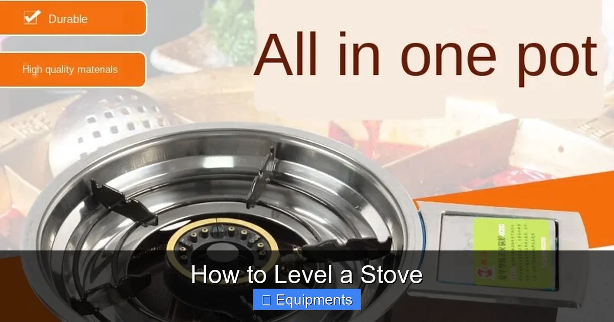 How to Level a Stove