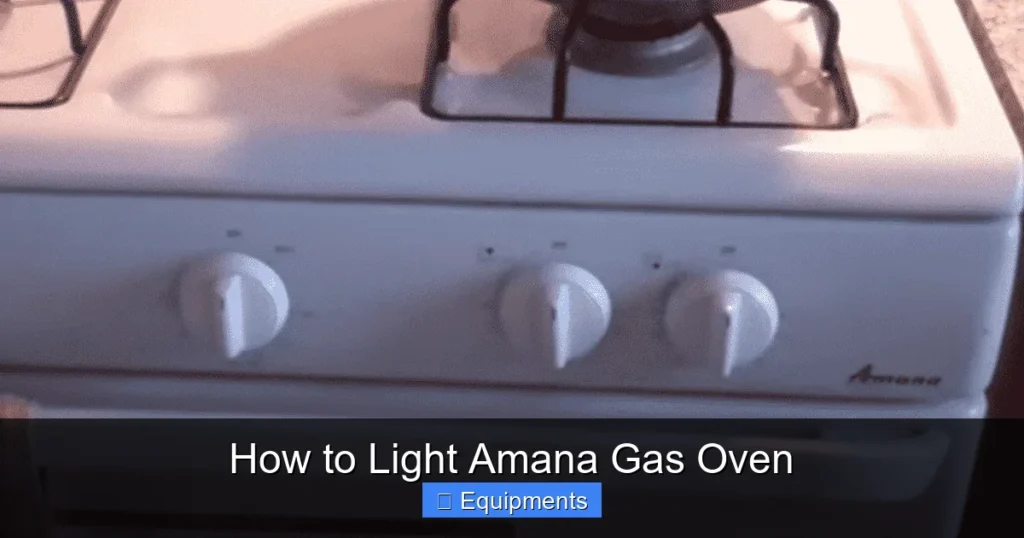 How to Light Amana Gas Oven