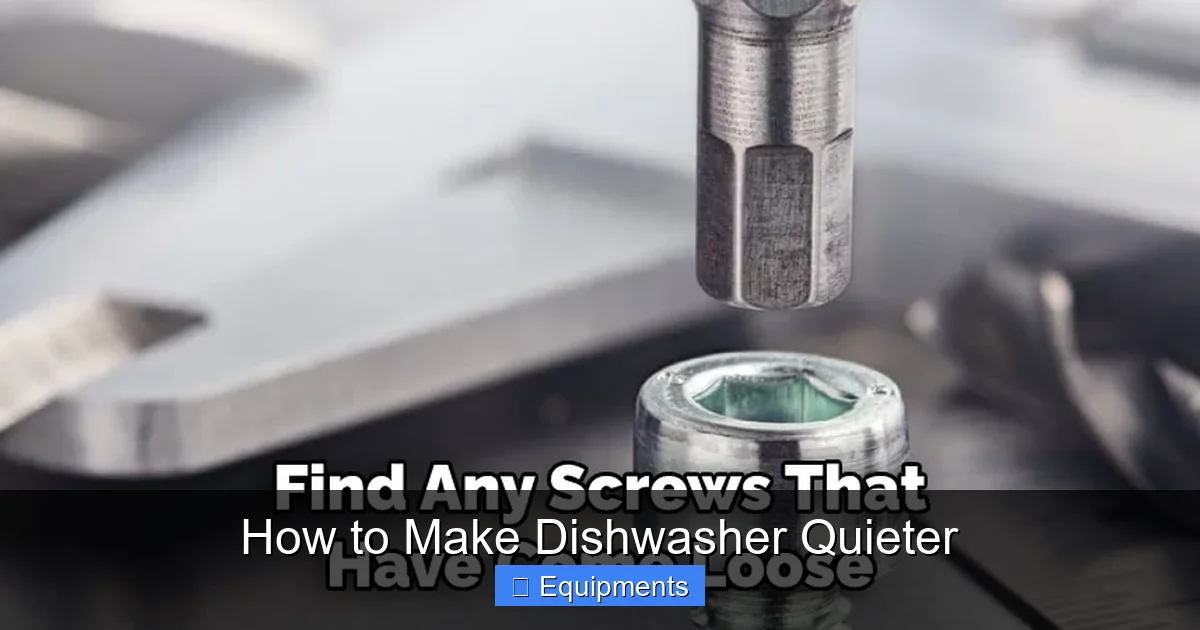 How to Make Dishwasher Quieter