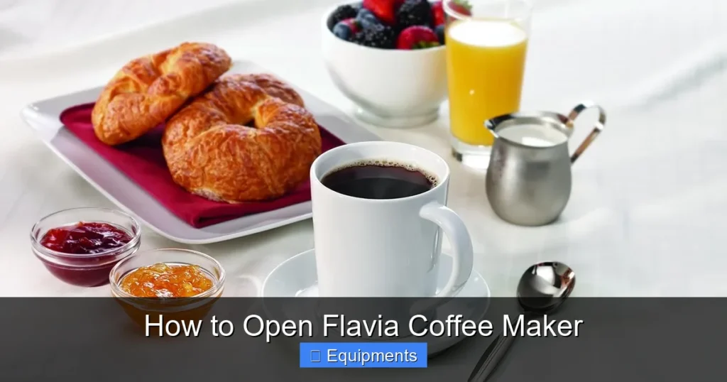 How to Open Flavia Coffee Maker