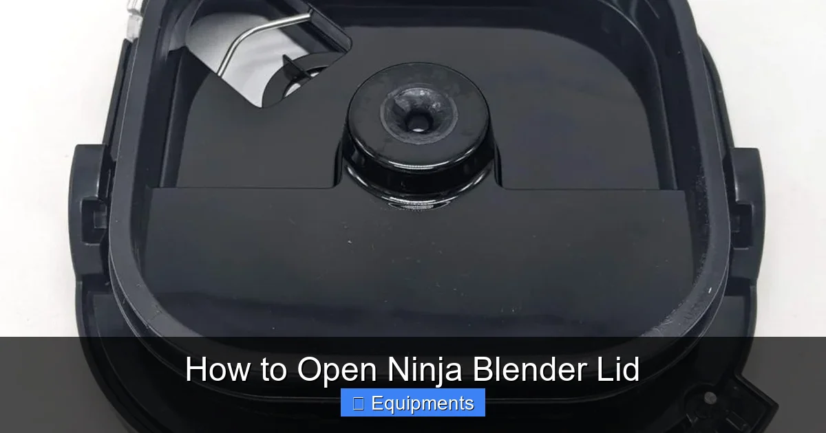 How to Open Ninja Blender Lid