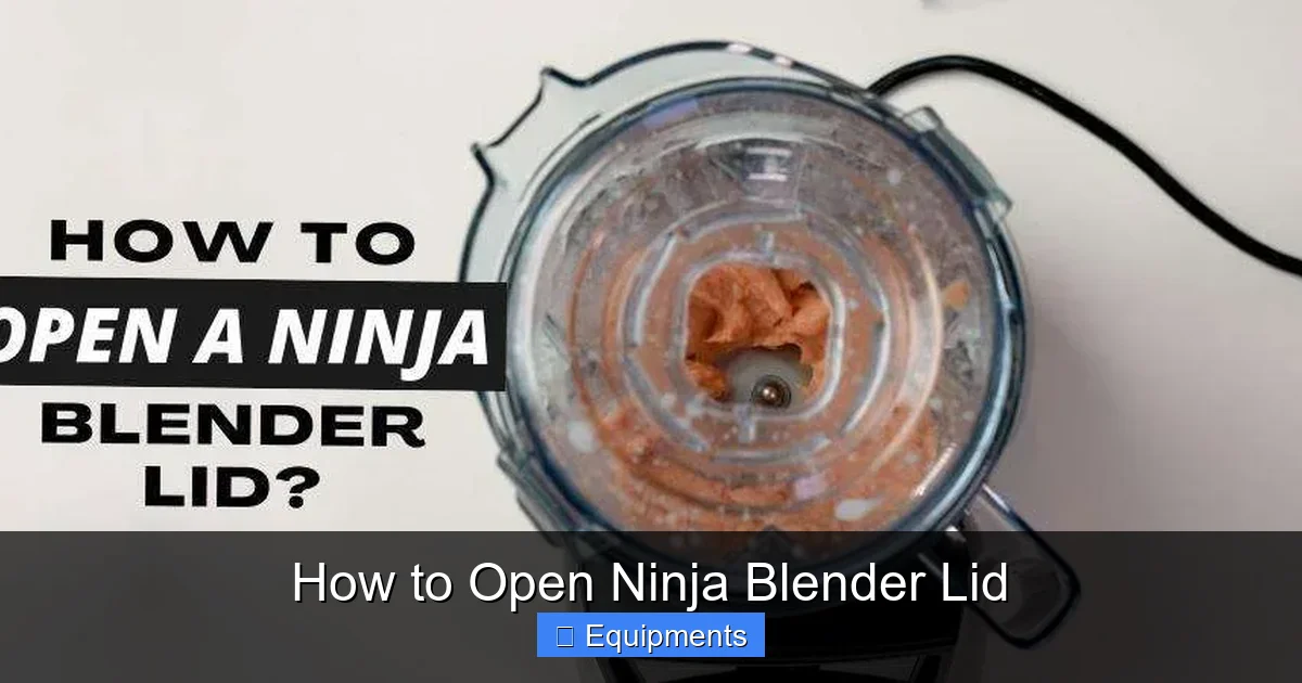 How to Open Ninja Blender Lid