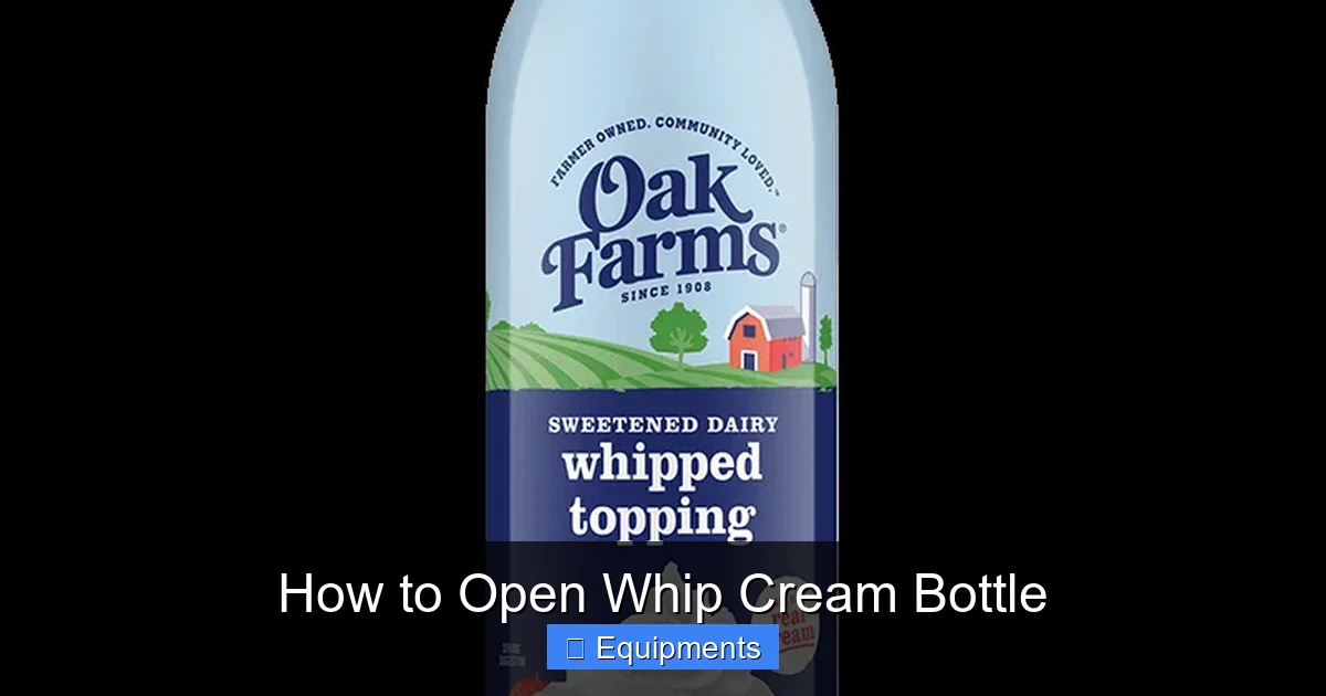 How to Open Whip Cream Bottle