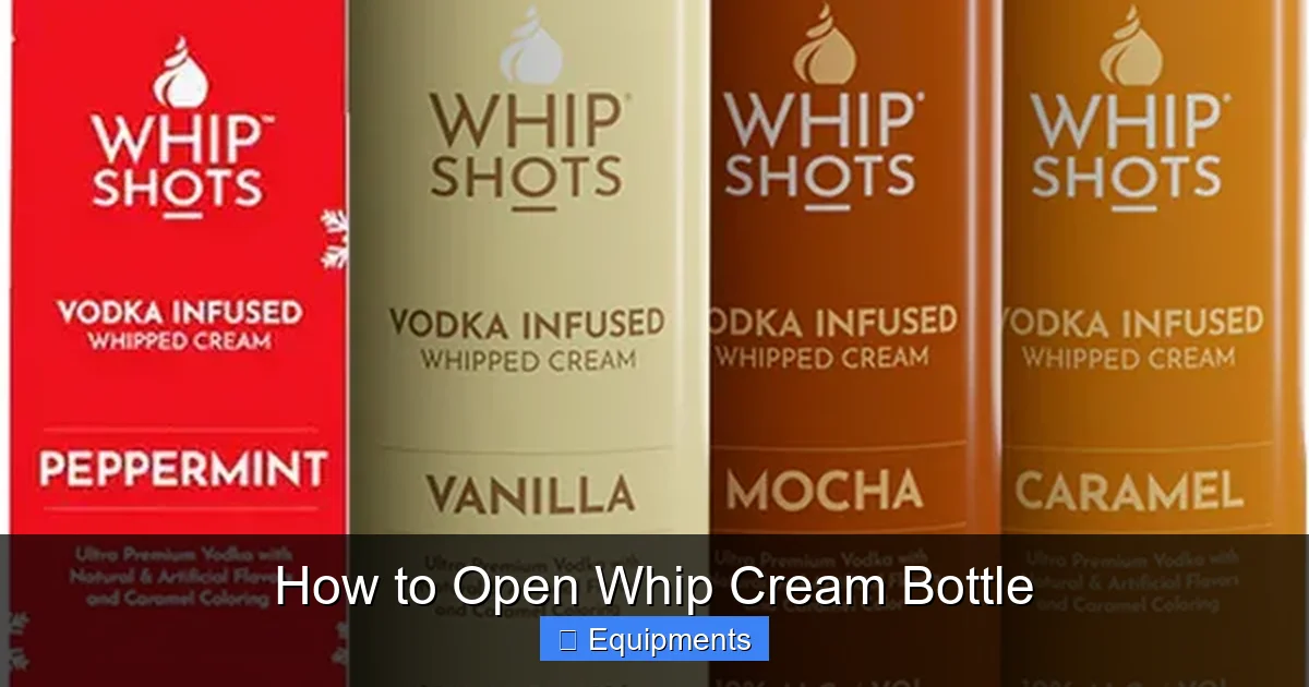 How to Open Whip Cream Bottle