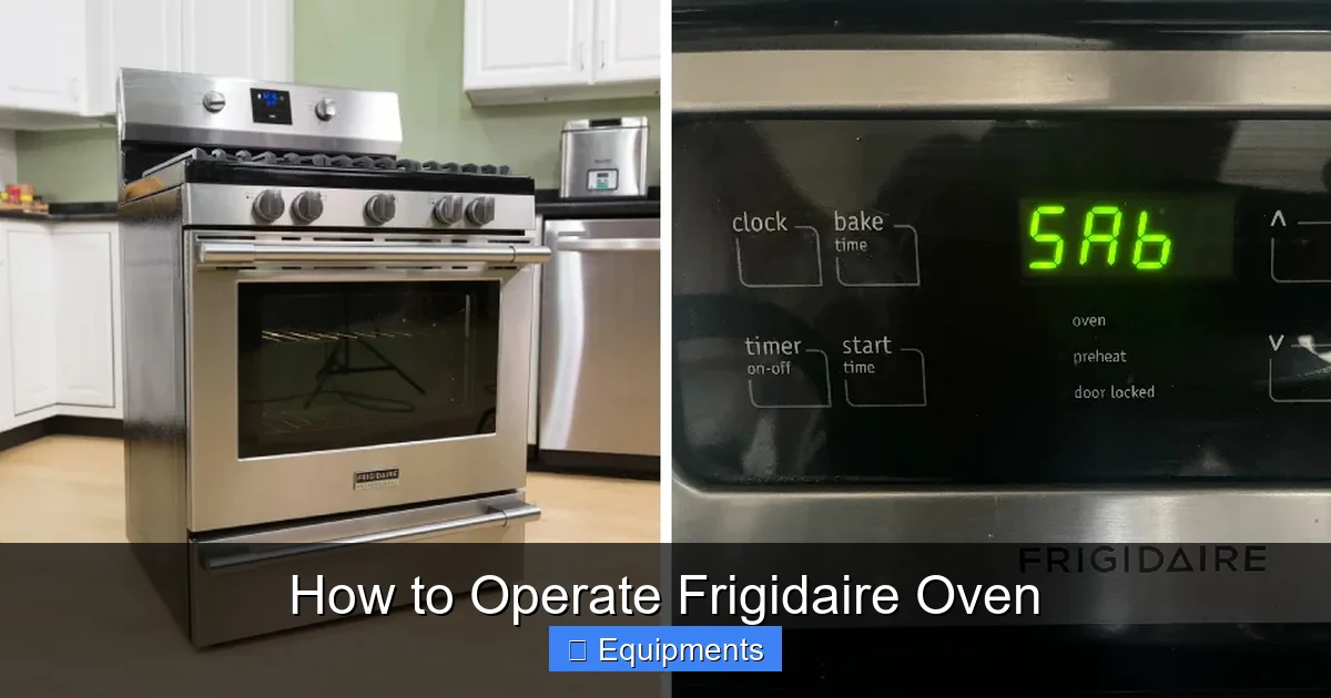 How to Operate Frigidaire Oven
