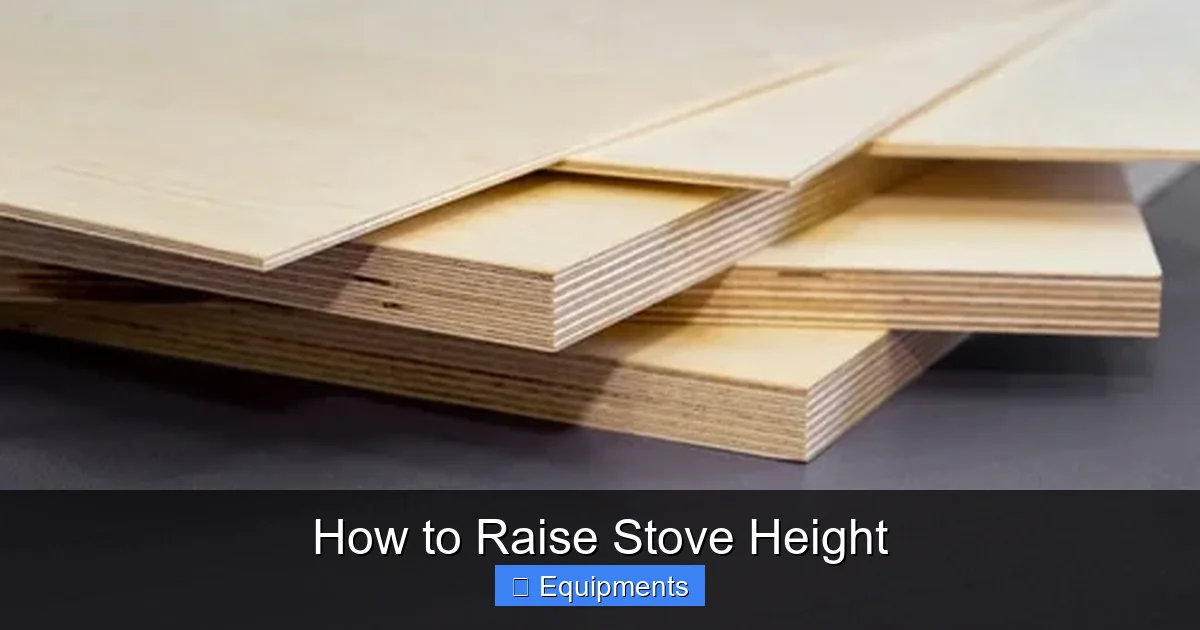 How to Raise Stove Height