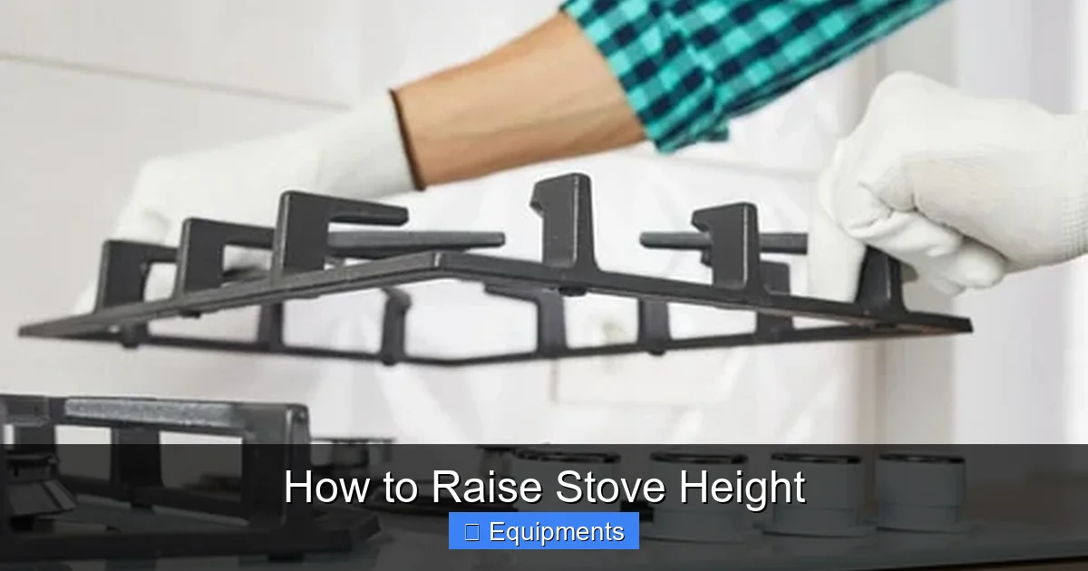 How to Raise Stove Height