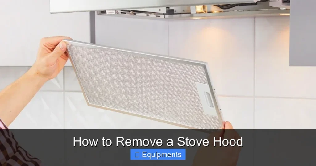 How to Remove a Stove Hood