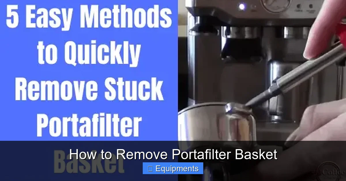How to Remove Portafilter Basket