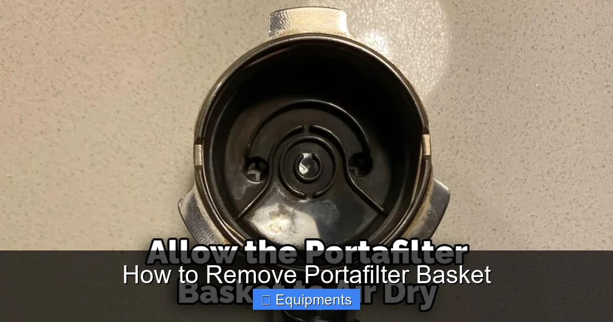 How to Remove Portafilter Basket
