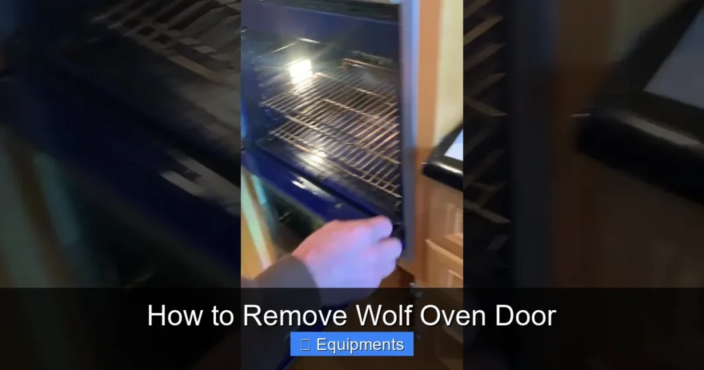 How to Remove Wolf Oven Door