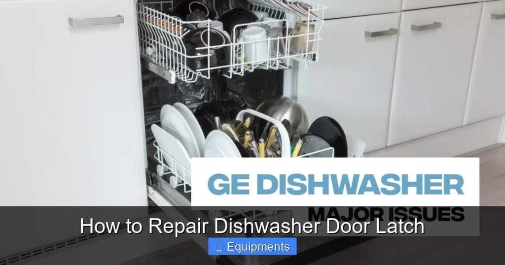 How to Repair Dishwasher Door Latch