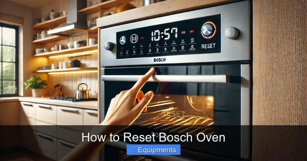 How to Reset Bosch Oven