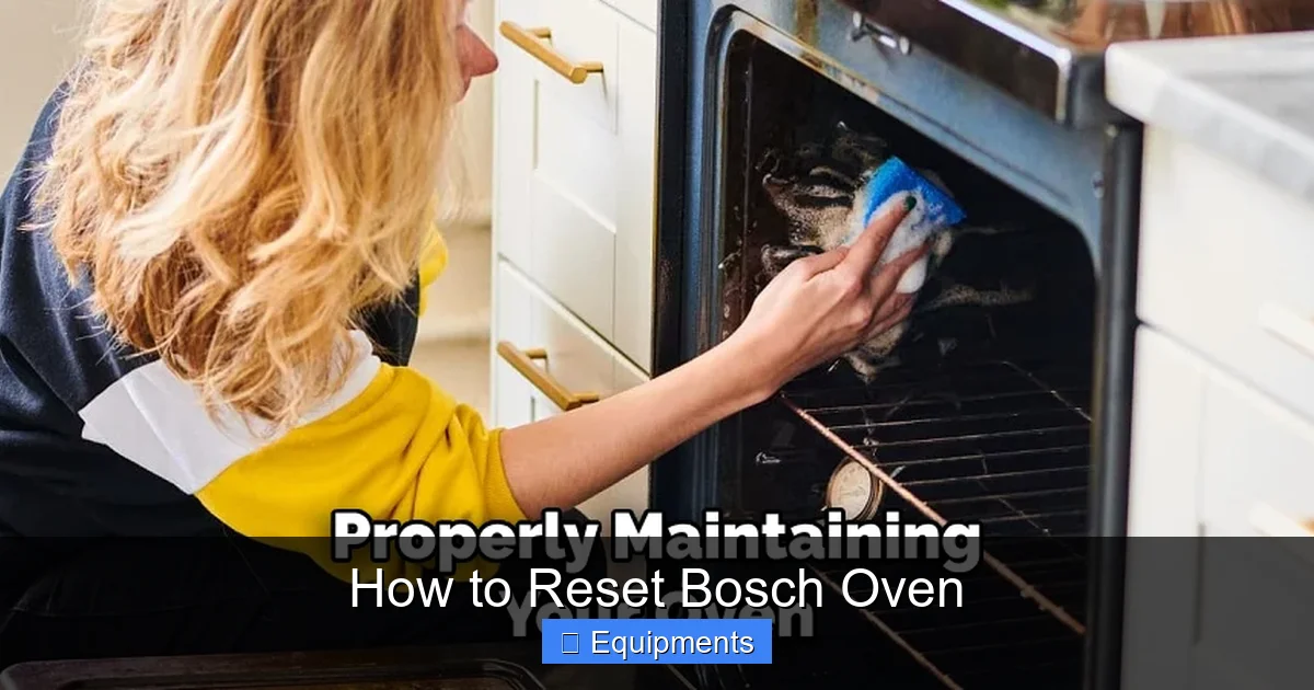 How to Reset Bosch Oven