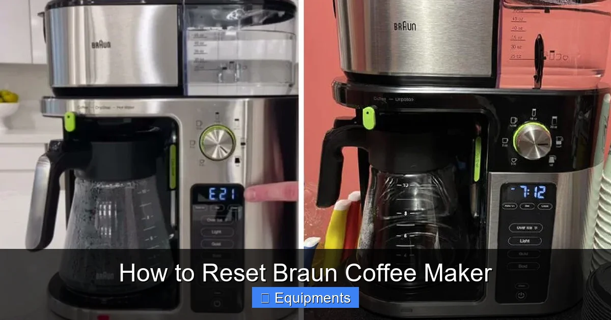 How to Reset Braun Coffee Maker