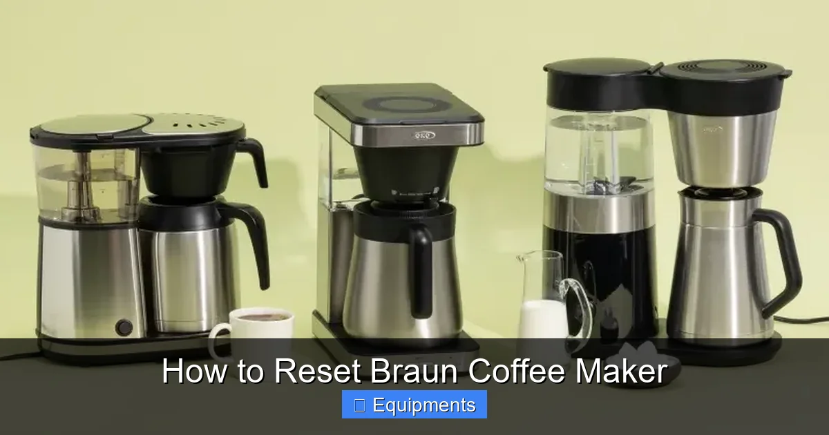 How to Reset Braun Coffee Maker
