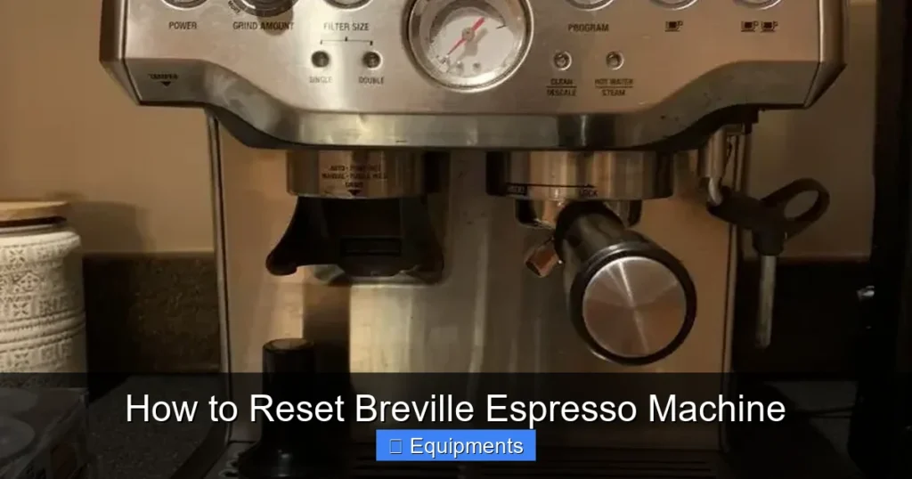 How to Reset Breville Espresso Machine