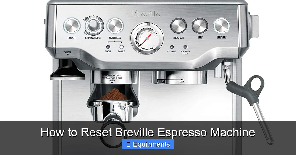 How to Reset Breville Espresso Machine