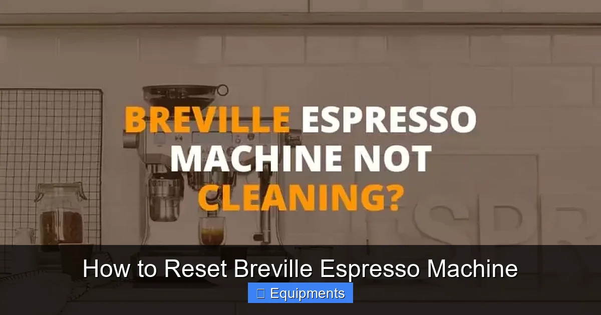 How to Reset Breville Espresso Machine