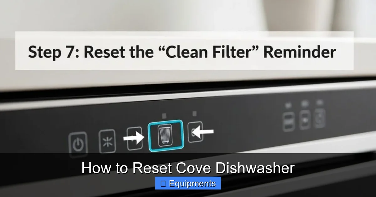How to Reset Cove Dishwasher