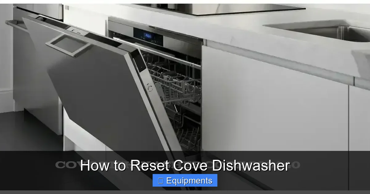 How to Reset Cove Dishwasher