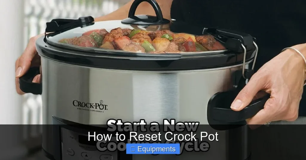 How to Reset Crock Pot