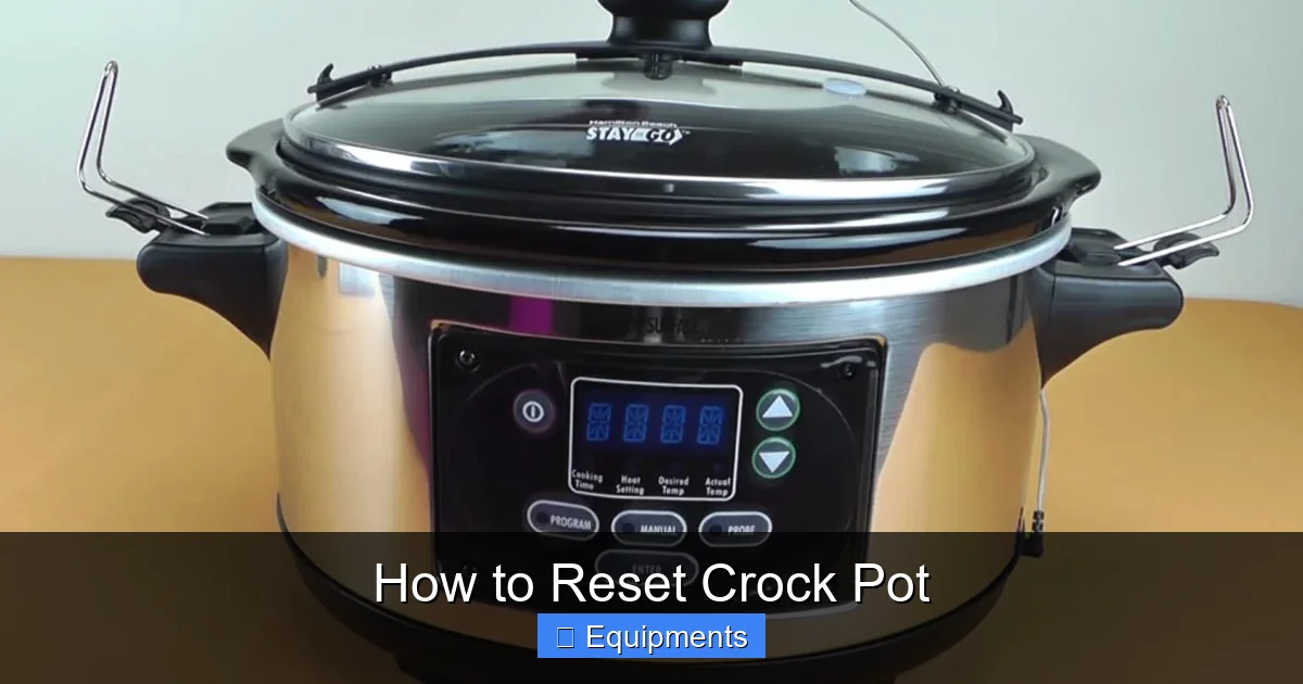 How to Reset Crock Pot