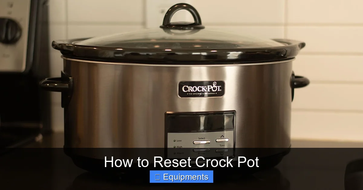 How to Reset Crock Pot
