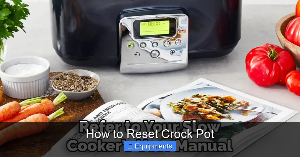 How to Reset Crock Pot
