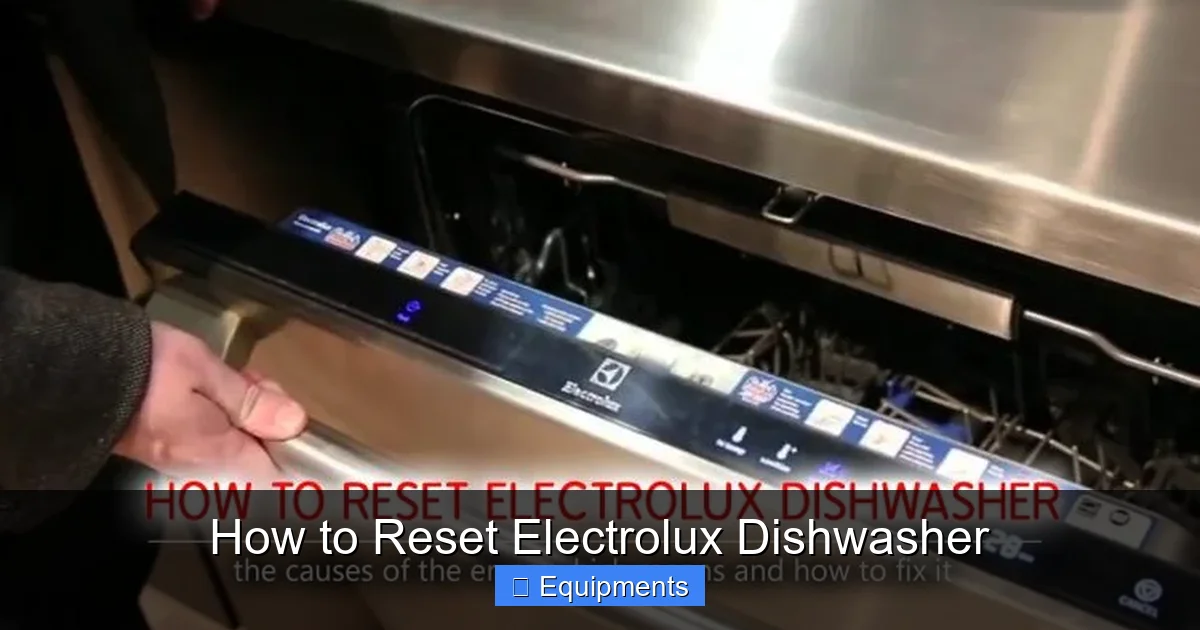How to Reset Electrolux Dishwasher