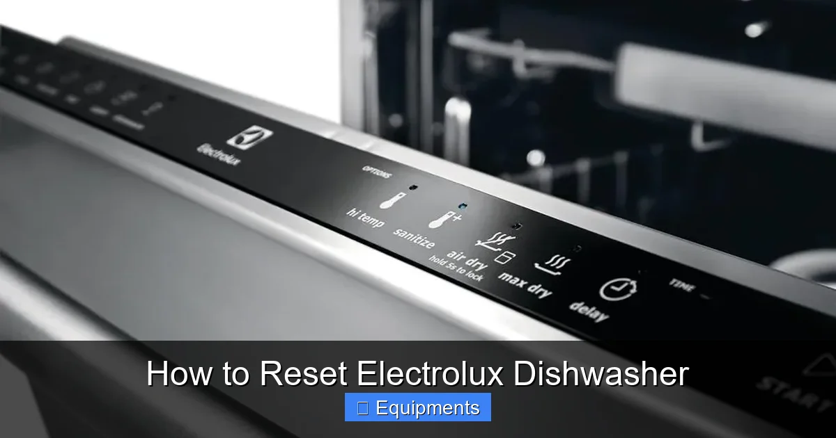 How to Reset Electrolux Dishwasher