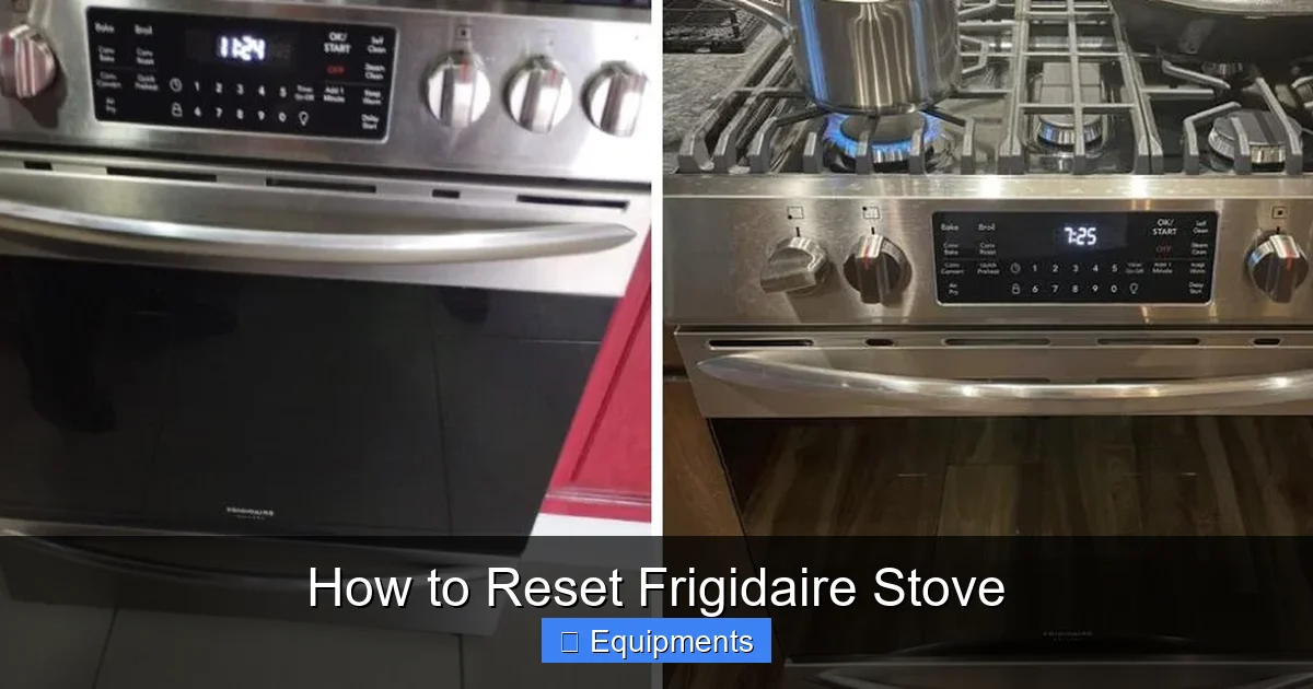 How to Reset Frigidaire Stove