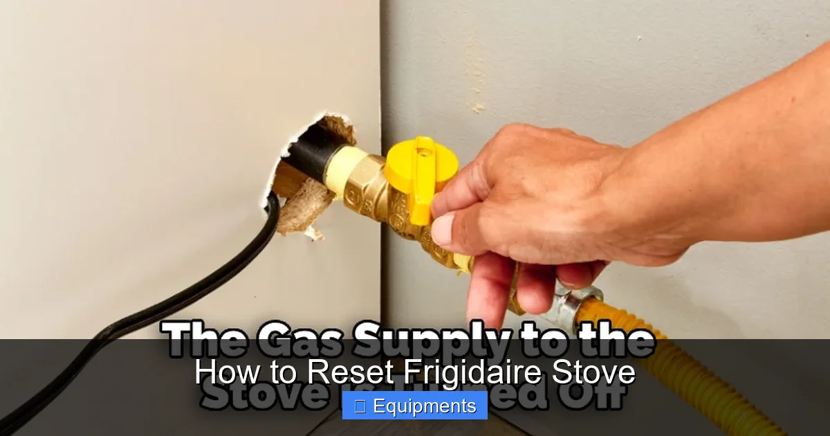 How to Reset Frigidaire Stove