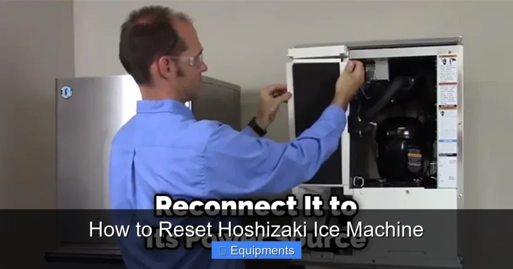 How to Reset Hoshizaki Ice Machine