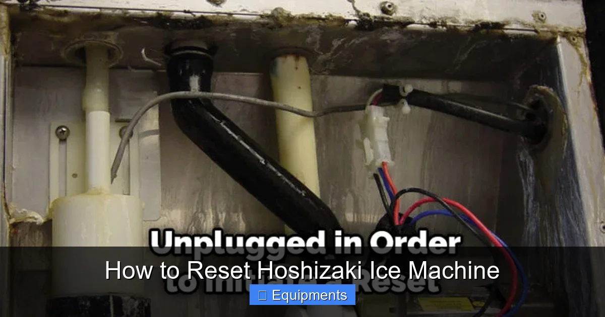 How to Reset Hoshizaki Ice Machine