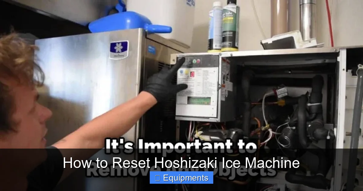 How to Reset Hoshizaki Ice Machine