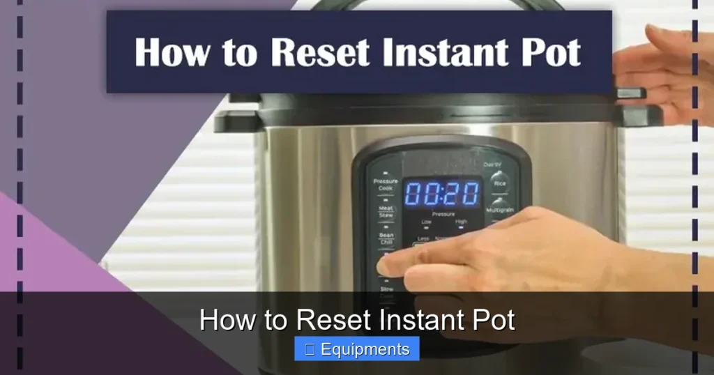 How to Reset Instant Pot