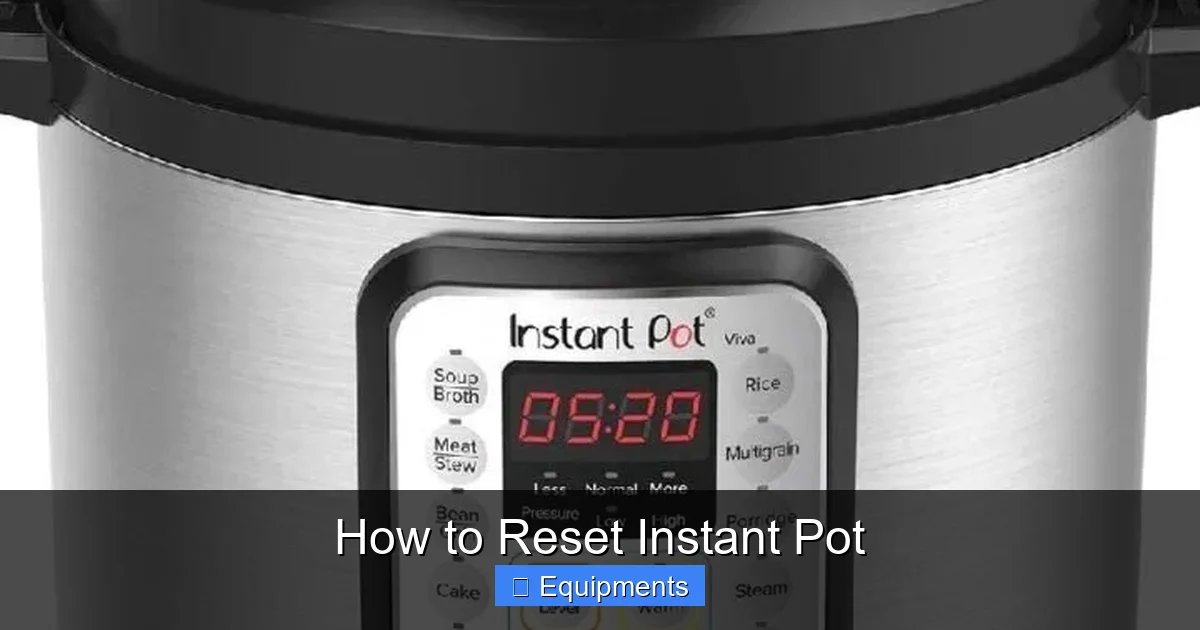 How to Reset Instant Pot