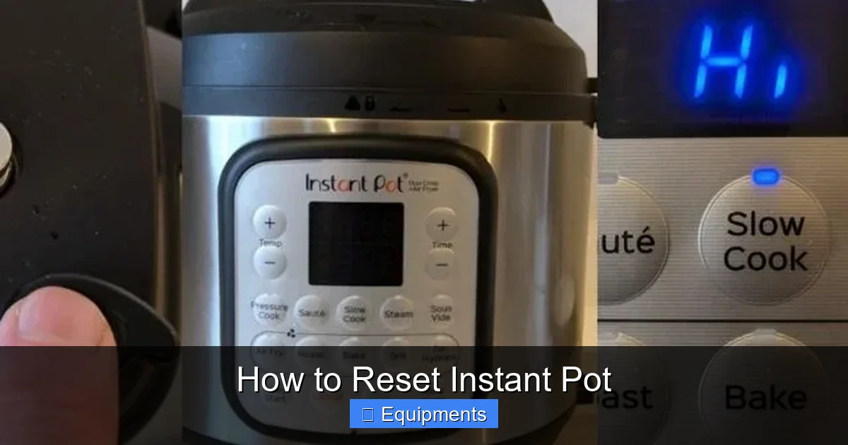 How to Reset Instant Pot
